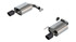 Borla Axle-Back Exhaust System - S-Type - Carbon Fiber Tips w/Black Anodized Centers (2024 - 2026 Mustang EcoBoost w/o Active Exhaust) 11986CFBA