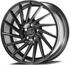 Axe Wheels 19x8.5 ZX1 Aluminum Wheel - 72.6 Bore - 5x120 BC - 40mm Off Set - Satin Black - 8519BLNK40ZX1SBL-5120