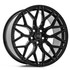 Axe Wheels 19x8.5 ZX12 Aluminum Wheel - 72.6 Bore - 5x120 BC - 40mm Off Set - Gloss Black Polished Face - 8519BLNK40ZX12GB-5120