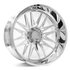 Axe Wheels 26x14 AF12 Fully Forged Aluminum Wheel - 125.2 Bore - 8x170 BC - -76 Off Set - Fully Polished - 26148170-76AF12FP