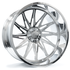Axe Wheels 24x12 AF9 Fully Forged Aluminum Wheel - 125.2  Bore - 8x180 BC - -44 Off Set - Fully Polished -24128180-44AF9FP-8180