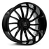 Axe Wheels 22x12 Chronus Beadlock Offroad Aluminum Wheel - 87.1 Bore - 6x135 BC - -44 Off Set - Gloss Black - 221212H-44CHRGB-6135