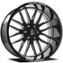 Axe Wheels 20x10 Hades Offroad Aluminum Wheel - 87.1 Bore - 6x135 BC - -19 Off Set - Gloss Black Milled - 201012H-19HADBM-6135