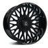Axe Wheels 24x12 Kratos Offroad Aluminum Wheel - 125.2 Bore - 8x170 BC - -44 Off Set - Gloss Black - 24128170-44KRAGB