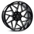 Axe Wheels 26x12 Nemesis Offroad Aluminum Wheel - 125.2 Bore - 8x180 BC - -44 Off Set - Gloss Black Double Milled - 26128180-44NEMBM