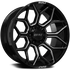 Axe Wheels 20x9 BTO-4 Offroad Aluminum Wheel - 106 Bore - 6x139 BC - 0 Off Set - Gloss Black Double Milled - 20912H-0BT04BM-6139