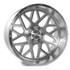 Axe Wheels 24x12 AX5 Compression Forged Offroad Aluminum Wheel - 87.1 Bore - 6x135 BC - -44 Off Set - Silver Brush Milled Mirror Lip - 241212H-44AX5SM-6135