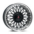Axe Wheels 18x8 EX10 Gravity Cast Aluminum Wheel - 67.1 Bore - 5x120 BC - 35 Off Set - Gloss Black Polished Lip - 818512035EX10BP-5120