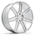 Axe Wheels 26x10 EX26 Gravity Cast Aluminum Wheel - 74.1-106 Bore - 5x114 BC - 28 Off Set - Silver Polished - 26106BLNK28EX26SP-741106-114