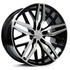Axe Wheels 19x8.5 EX30 Gravity Cast Aluminum Wheel - 72.6 Bore - 5x110 BC - 35 Off Set - Black Mirror Face Milled Accents - 8519BLNK35EX30BP-110
