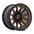 Fuel Off-Road 22X10 Piston Wheel 6X135 BP -18mm ET 4.79 BS 87.10 Bore - Matte Bronze with Gloss Black Lip - FC866ZB22106318N