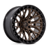 Fuel Off-Road 20x9 Sigma Wheel 6X139.7 BP 01mm ET 5.04 BS 106.10 Bore - Matte Bronze with Matte Black Lip - FC869ZB20906801