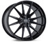 Vossen HFX-2 22x10 / 6x135 / ET-18 / Super Deep Face / 87.1 - Satin Black Wheel - HFX2-2F27