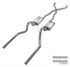 Pypes 2.5" Crossmember Back Exhaust w/ X-Pipe Violator Series Mufflers (1965 - 1970 Ford Mustang Convertible) - SFM05V