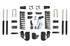 Maxtrac 4" Lift Kit Max Trac Shocks - Factory Rear Air Ride (2014 - 2018 Dodge Ram 2500 4WD Diesel) - K947241A