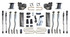 Maxtrac 8" Lift Kit Vulcan Shocks w/4-Links - Factory Rear Air Ride (2013 - 2018 Dodge Ram 3500 4WD Diesel) - K947385VLA