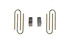 Maxtrac 3" Lowering Blocks w/ U-Bolts (1982 - 2004 Chevy S-10 / 1982 - 2004 GMC Sonoma / 1982 - 1997 Chevrolet Blazer / 1982 - 1997 GMC Jimmy) - 430030