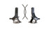 Maxtrac 4.5" Lift Spindles w/Brake Lines (2002 - 2024 Dodge Ram 1500 5-Lug 2WD) - 702145