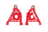 UMI Performance Front Lower A-Arms - Delrin - 1/2" Taller Ball Joints - Red (1978 - 1988 G-Body / 1982 - 2003 S10) - 3032-1-R
