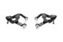 UMI Performance Tubular Front Upper & Lower A-Arms - Delrin Bushings - 1/2" Taller Upper Ball Joints - Black (1978 - 1988 G-Body / 1982 - 2003 S-10) - 303233-1-B