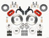 Wilwood Forged Dynalite Pro Series Front Brake Kit - Drum Spindle - Red (1965 - 1968 B-Body) - 140-12021-R