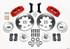 Wilwood Dynapro 6 Big Brake Front Hub Kit - Red (1979 - 1987 G Body) - 140-12837-R