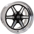 Billet Specialties 17x10 Street Lite LT 6 Lug Truck Wheel Black BRS36710