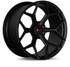 Vossen x Novitec NL4-5L 23x12 ET:15 Satin Black Lamborghini Urus Rear Wheel - F-AFP-268-F01-C26 Photo - Primary