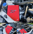 FenFabrication Aztec Blue ECU cover with black backing plate for Ford Explorer ST
