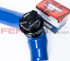 Aztec Blue charge pipe kit configured for Turbosmart Raceport BOV