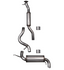 Thermal R&D 3" Catback Exhaust System - Turndown Exit - Polished Tips (2021 - 2026 Bronco - 2.7L 2 DR) B912-C911