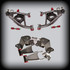 DJM Suspension Complete Lowering Kit w/ Shocks & Control Arms - 3" Front & 4" Rear (1988 - 1998 C1500) DJM2555-3/4