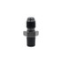 FuelTech 4AN to 1/8 NPT male adapter fitting black anodized aluminum
