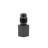 FuelTech 1/8 NPT female to 4AN male adapter fitting black anodized aluminum