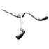 PPE Power Cat-Back Exhaust System Dual Exit - Black Ceramic Coated Tips w/ Raw Tubes (2014 - 2019 GM 1500 5.3L V8) 117040020