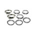 PPE Power 3.5" QR 304 Stainless Steel Clamps Aluminum Flanges - 8 Piece Set (2C 3M 3F) 517235008