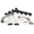 PPE Power High-Flow Exhaust Manifold & Up-Pipe Kit - Black Ceramic (2001 - 2004 FED GM 6.6L Duramax / 2004 CA GM 6.6L Duramax) 116111020