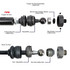 PPE Power Stage 3 Forged Tie Rod Assembly Kit (2011 - 2025 GM 2500 / 2011 - 2025 GM 3500) 158031511