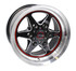 Race Star 15x10 93 Truck Star Wheel 6x5.5 Black / Machined GM 93-510853BM