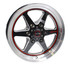 Race Star 17x4.5 93 Truck Star Wheel 6x5.5 Black / Machined GM 93-745842BM