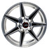 Race Star 72 ValStar 15x3.75 Wheel - 5x4.5 BC 1.75 BS - Machined / Black Accents (Ford) 72-53745172M