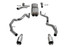 Corsa Cat-Back Exhaust - Sport - Dual Rear Exit - 5" Single Satin Polished Tips (2025 - 2026 Ram 1500 RHO - CCSB 144.5" WB) 21389
