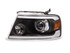 Raxiom 04-08 Ford F-150 Axial Series Projector Headlights with LED Bar- Black Housing- Clear Lens - T566363 Photo - Close Up