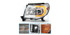 Raxiom 05-11 Toyota Tacoma Axial Series Switchback Proj Headlights- Chrome- Clear Lens - TT23362 Photo - Primary