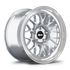 Apex ML-10RT 17x9 forged BMW wheel with Brushed Clear finish and machined outer lip