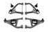 BMR A-Arm Kit - Delrin Bushings - Tall Ball Joints - Black (1967 - 1969 F-Body / 1968 - 1974 X-Body) AAK312H