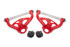 BMR A-Arms - Upper - Delrin Bushings - Red (1978 - 1988 G-Body) AAU461R
