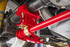 BMR Anti-Roll Bar Kit w/ Tailpipes - Weld-On - Hollow 1.25" - Red (1979 - 2004 Mustang) ARB730R