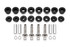 BMR Upper & Lower Rear Control Arm Bushing Kit - Delrin (2014 - 2019 Corvette) CBK572