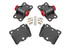 BMR Upper & Lower Motor Mount Kit - Polyurethane -Black (1978 - 1987 G-Body) MM460H
